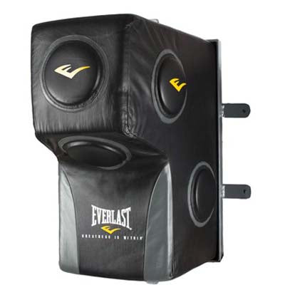 Everlast Leather Pro Wall Mount Uppercut Bag - Heavy Duty Punching Bag for Boxing, MMA & Home Gym Training - Perfect for Small Spaces & Apartment Workouts