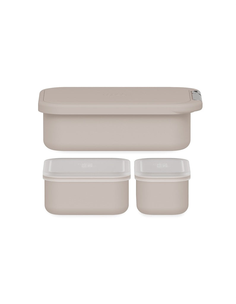 Frank Green Reusable Lunch Container with Leak-Proof Silicone Lid - Moon Dust Color | Eco-Friendly Food Storage for Work, School & Picnics