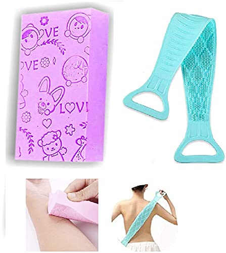 Premium Bath Sponge & Loofah Scrubber for Exfoliation - Soft Body Brush for Dead Skin Removal, Back Scrubber & Bath Brush Washer - Ideal for Shower, Spa & Relaxing Bath Time Self-Care Routine