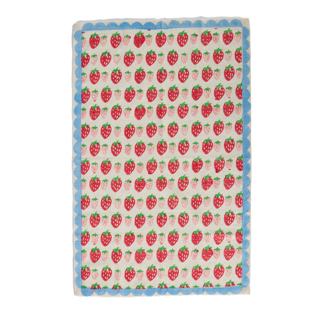 Premium Strawberry Print Tea Towels - Soft, Absorbent Kitchen Towels for Drying Dishes, Decor & Gifts - Cute Farmhouse Kitchen Accessories