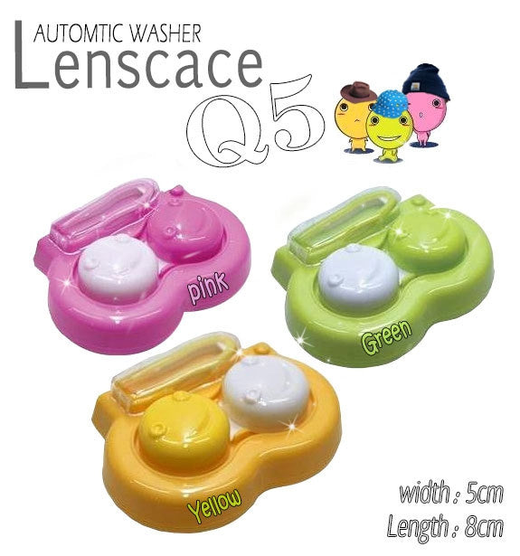 Auto Contact Lens Cleaner Q5 - Ultrasonic Cleaning Device for Soft & Hard Lenses | Perfect for Travel, Home & Daily Lens Care
