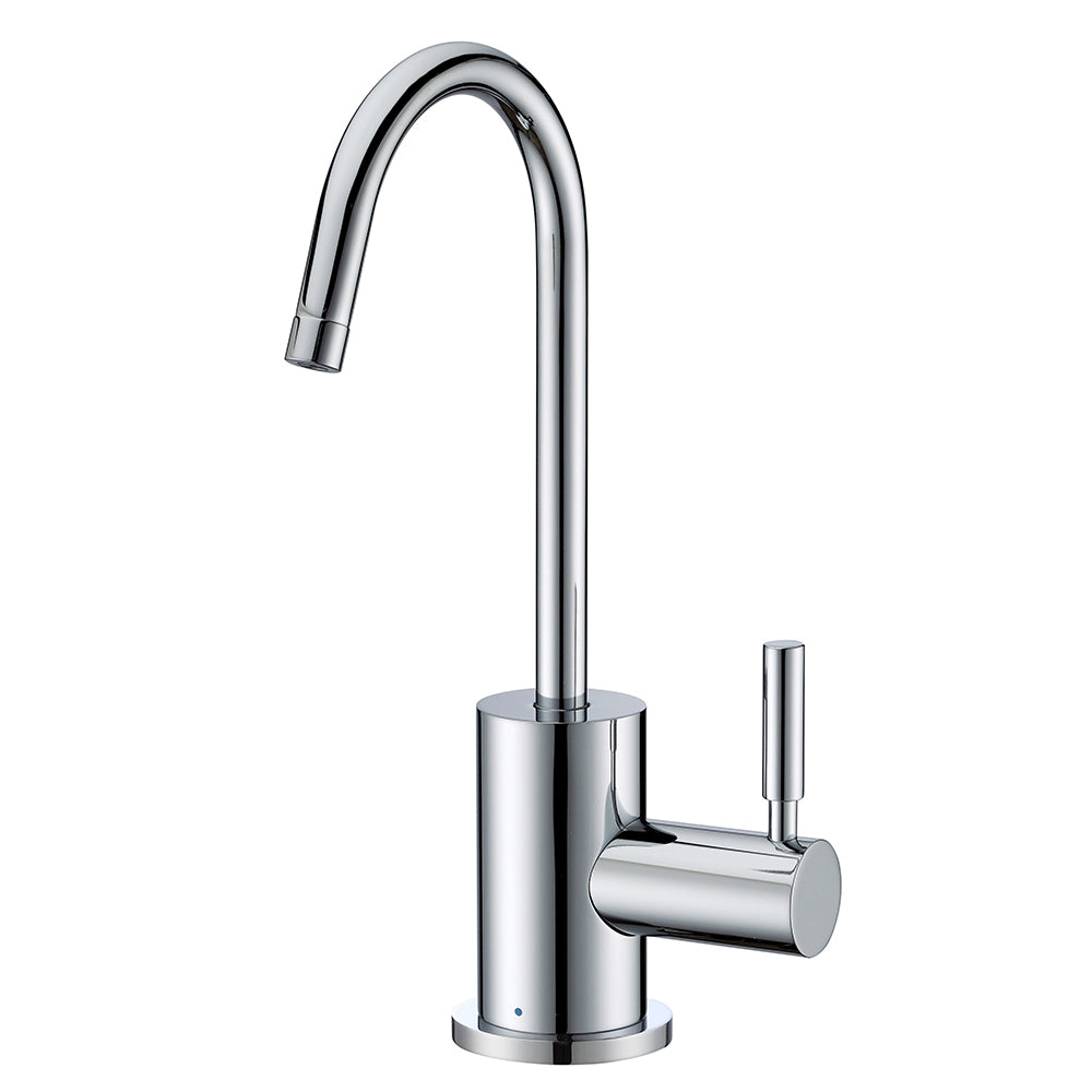 Gooseneck Swivel Spout Cold Water Drinking Faucet - Point of Use Filtered Water Dispenser for Kitchen, Office & RV Use