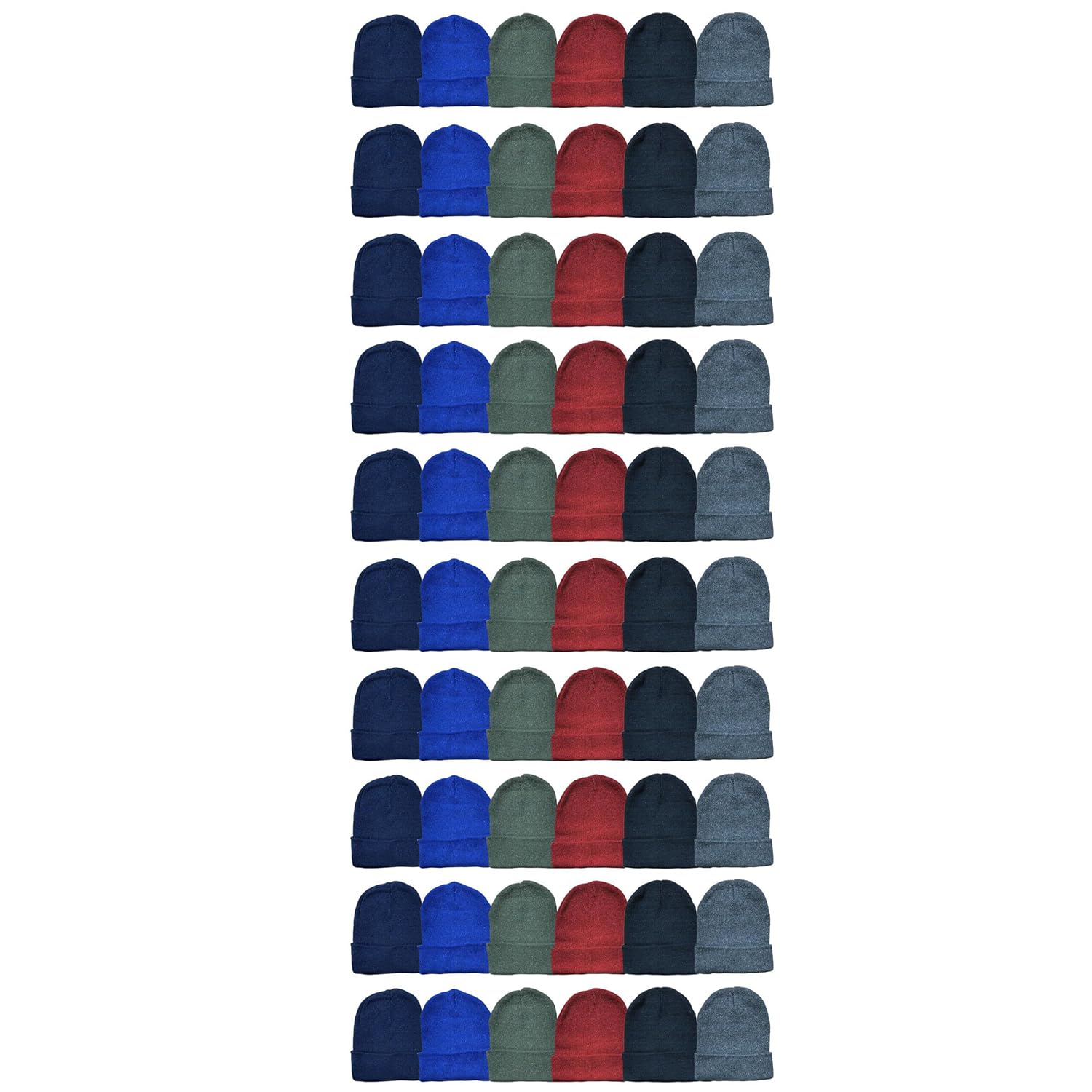 Yacht & Smith Wholesale 60 Pack Unisex Winter Beanies & Gloves Set - Bulk Thermal Winter Hats & Gloves for Men Women - Perfect for Skiing, Snowboarding & Outdoor Winter Activities