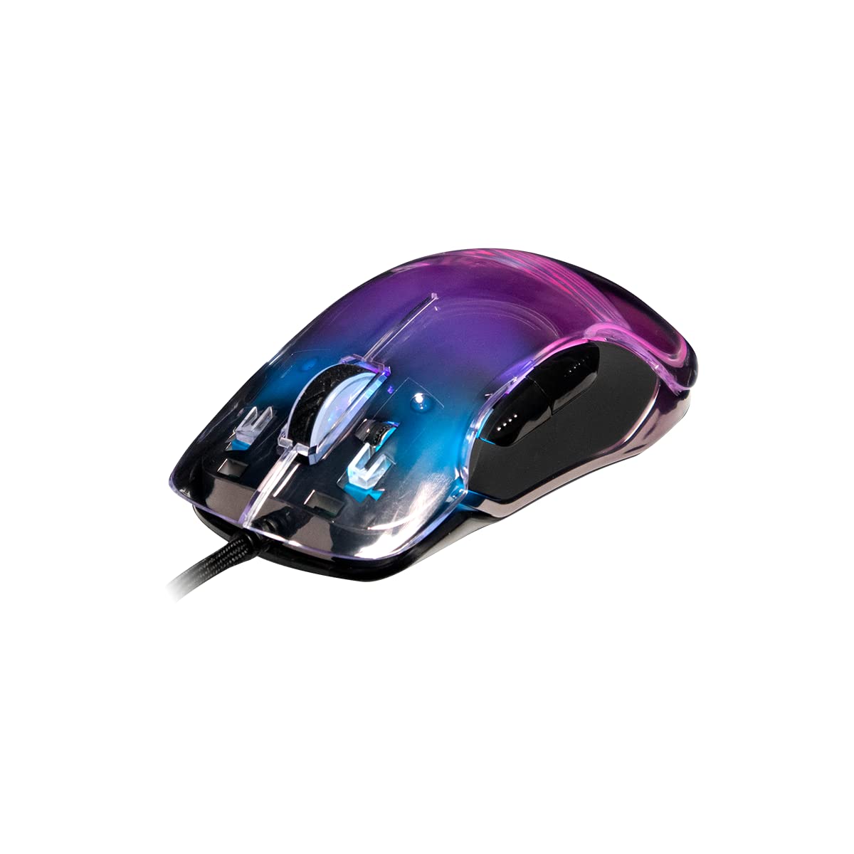 Newskill Lycan Transparent RGB Gaming Mouse - 16000DPI High Precision, Ergonomic Design for PC & Mac - Perfect for FPS, MOBA & eSports Gaming