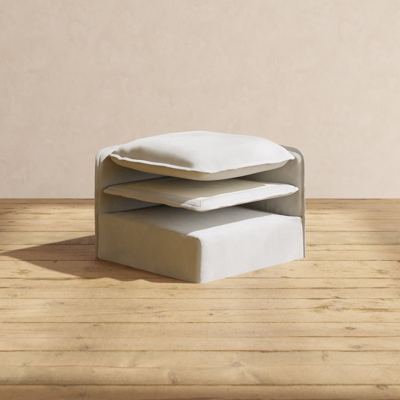 Premium Comfort Layer Set for Armchair & Ottoman - Ultra Soft Plush Weave Cushion Cover | Perfect for Living Room, Bedroom, or Office Relaxation