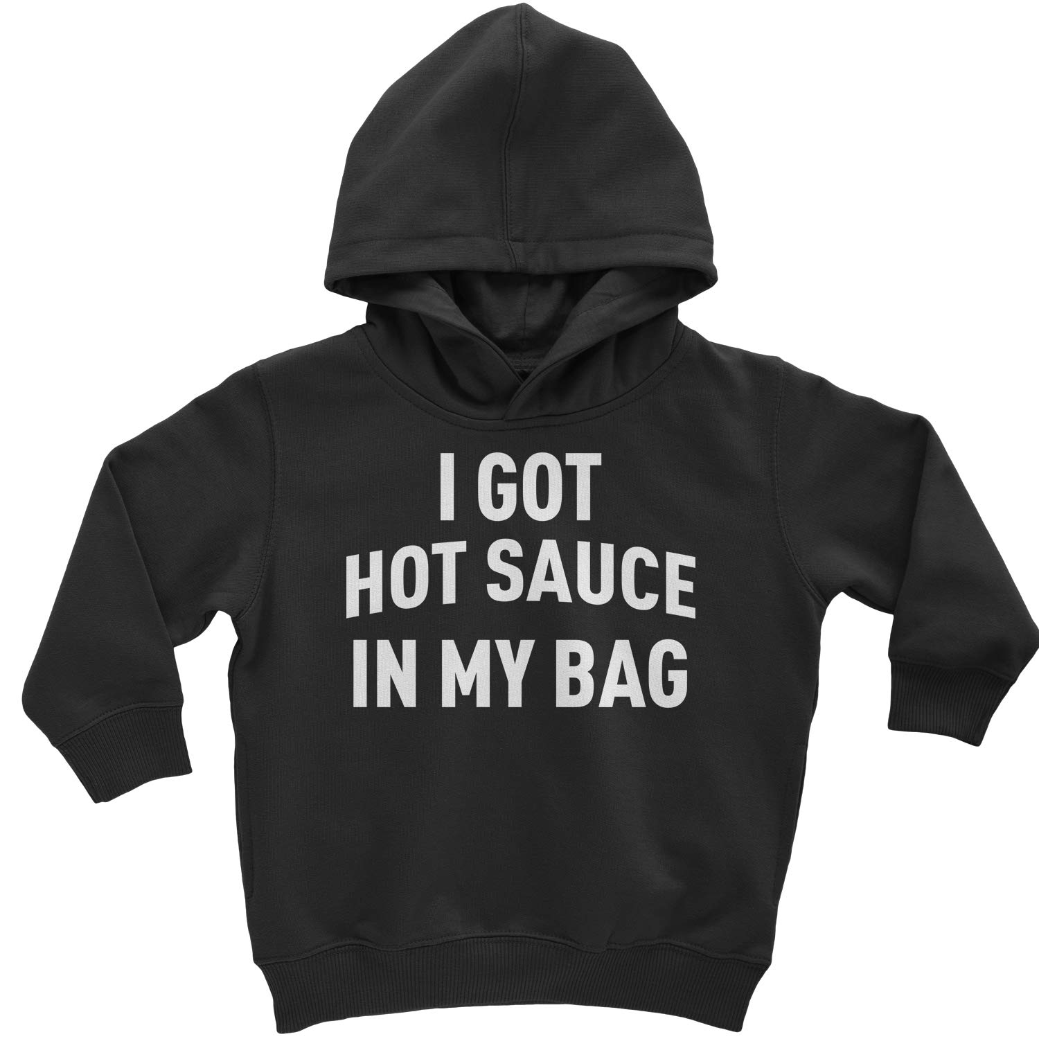 Expression Tees 'I Got Hot Sauce in My Bag Swag' Toddler Hoodie - Cute & Comfortable Pullover for Kids | Perfect for Playdates, Family Outings & Casual Wear
