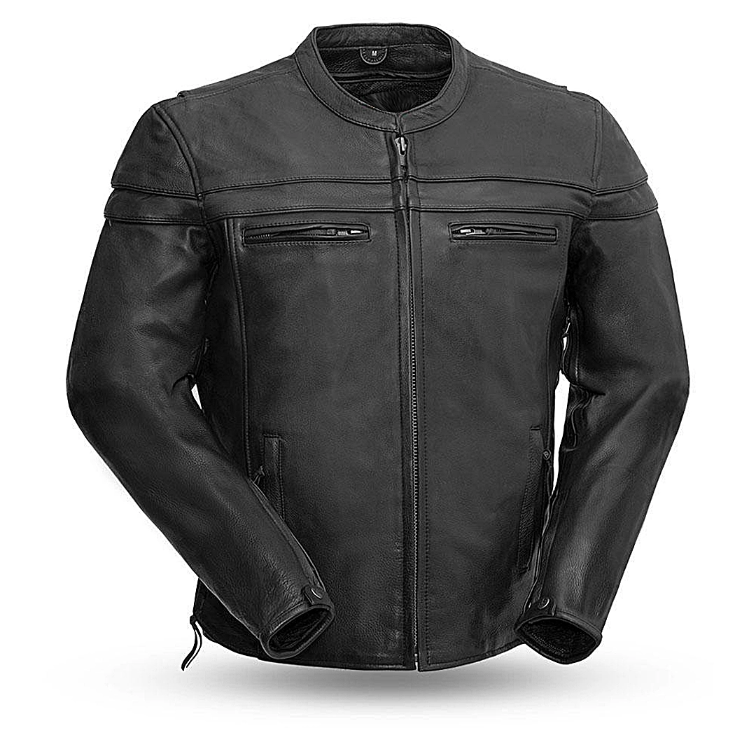 Premium Maverick Genuine Leather Jacket for Men - Stylish & Durable Outerwear for Motorcycle Riding, Casual Wear & Outdoor Adventures