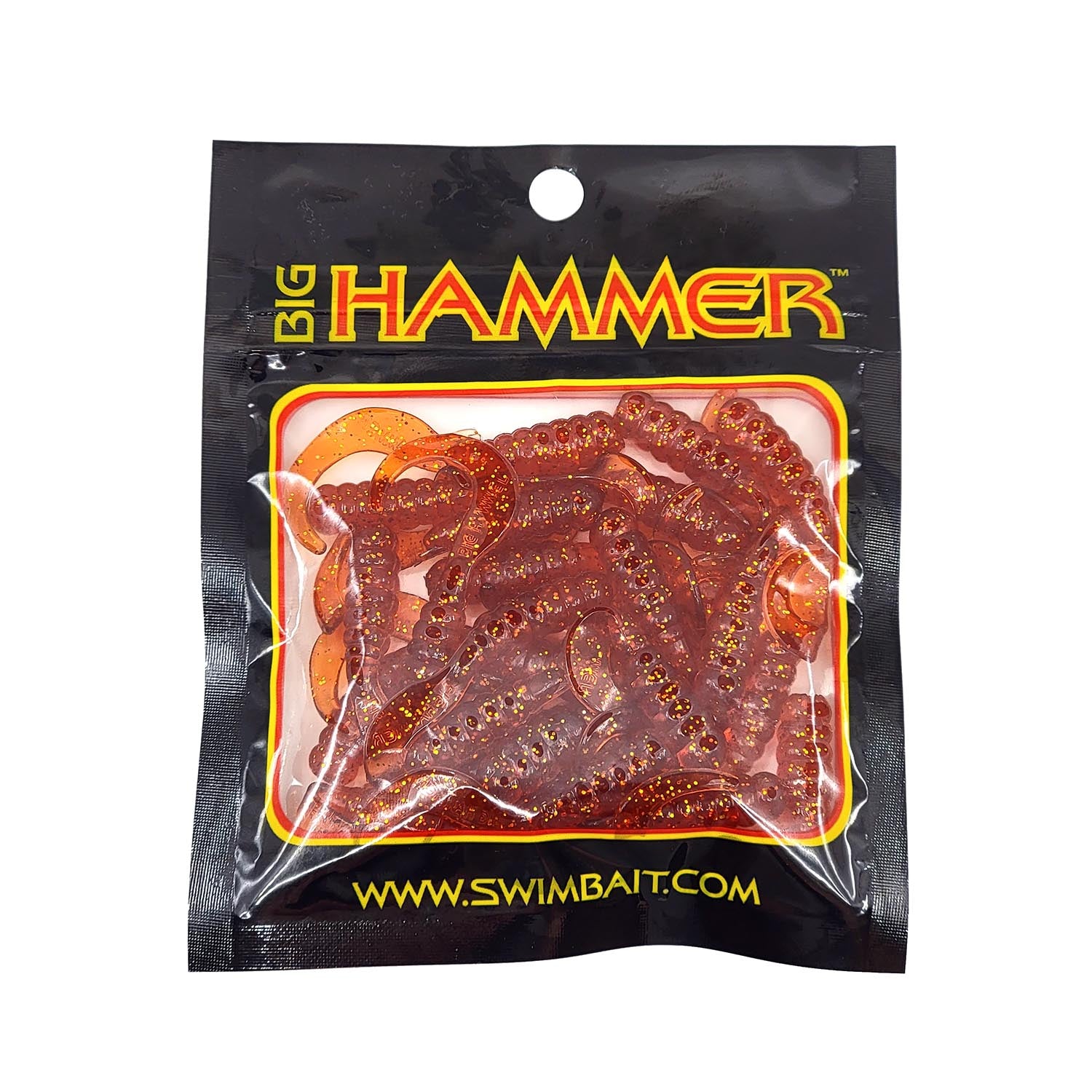 Big Hammer 1.75 Inch Perch Grub Soft Plastic Fishing Lures - Perfect for Bass, Walleye, and Trout Fishing in Lakes & Rivers