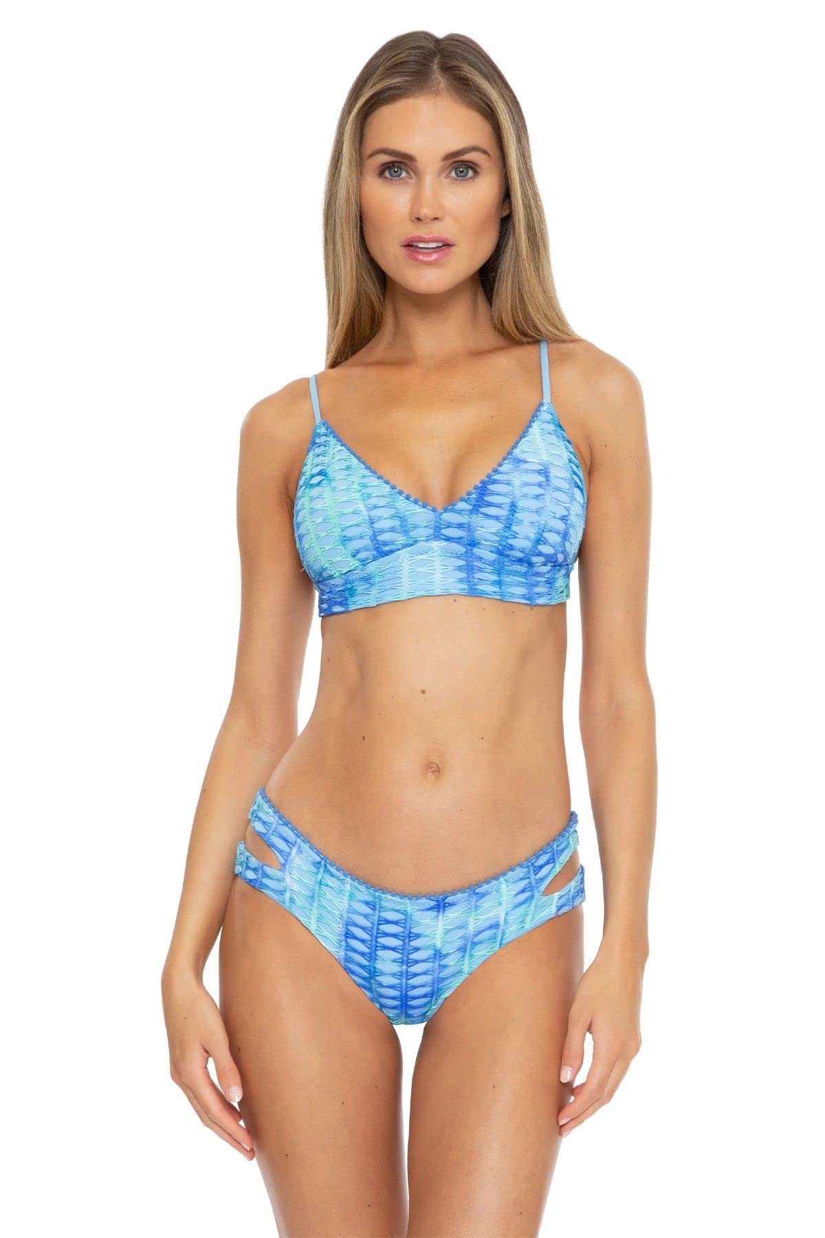 ISABELLA ROSE Crochet Bralette Bikini Top for Women - Sexy Summer Swimwear, Beach Vacation Outfit, Boho Chic Lace Bikini Top for Pool Party & Tropical Getaway