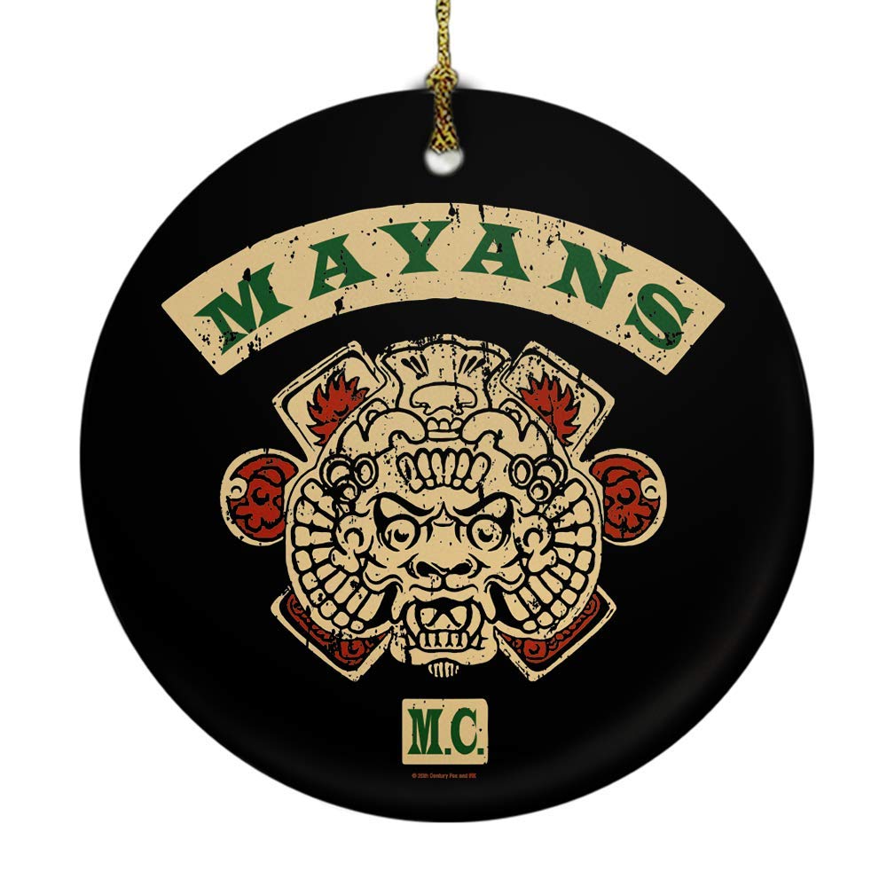 Mayans M.C. Emblem Double-Sided Ornament for Motorcycle Decor
