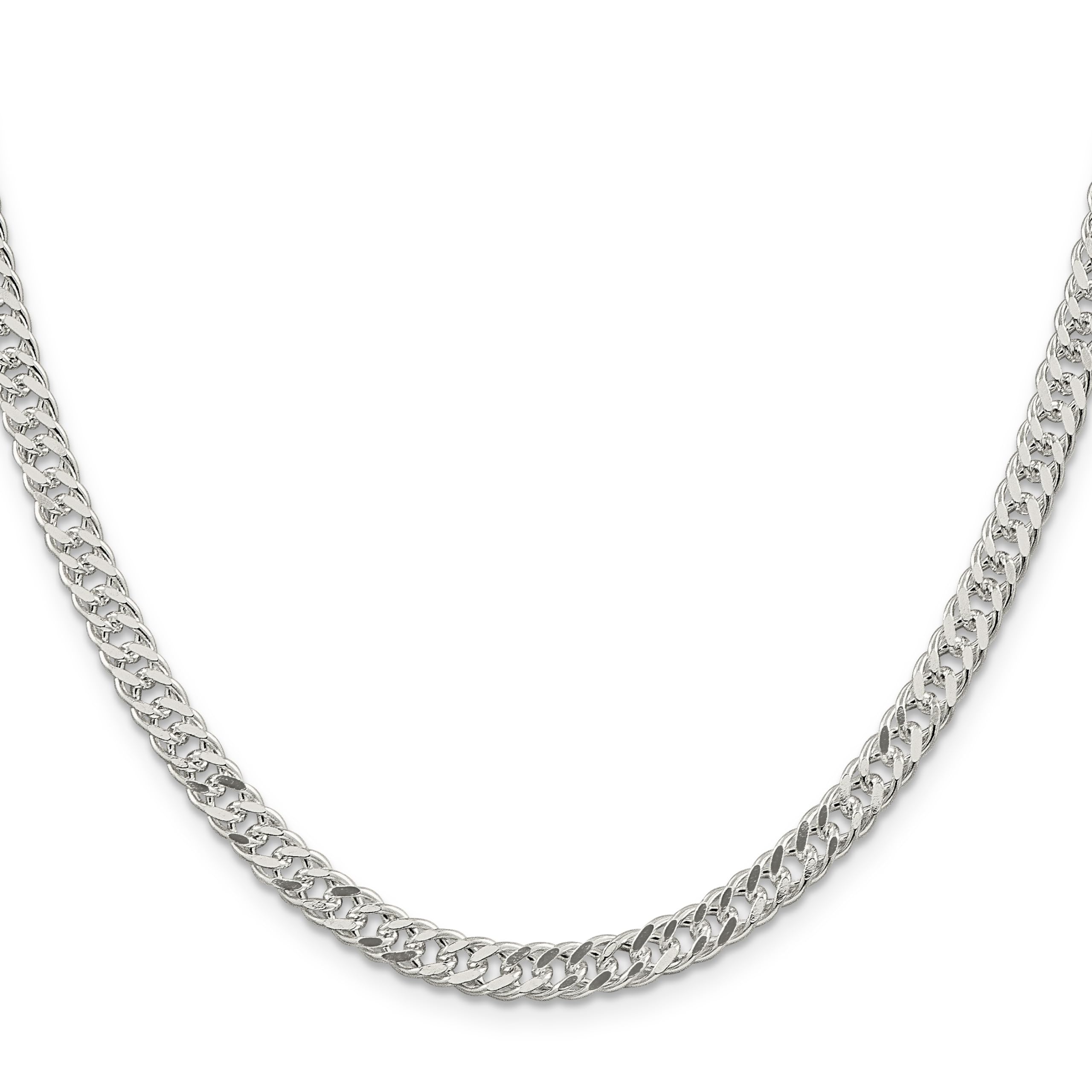 IceCarats 925 Sterling Silver 5.5mm Rambo Chain Necklace for Men - Durable Hypoallergenic Silver Jewelry - Perfect for Gifts, Everyday Wear & Special Occasions
