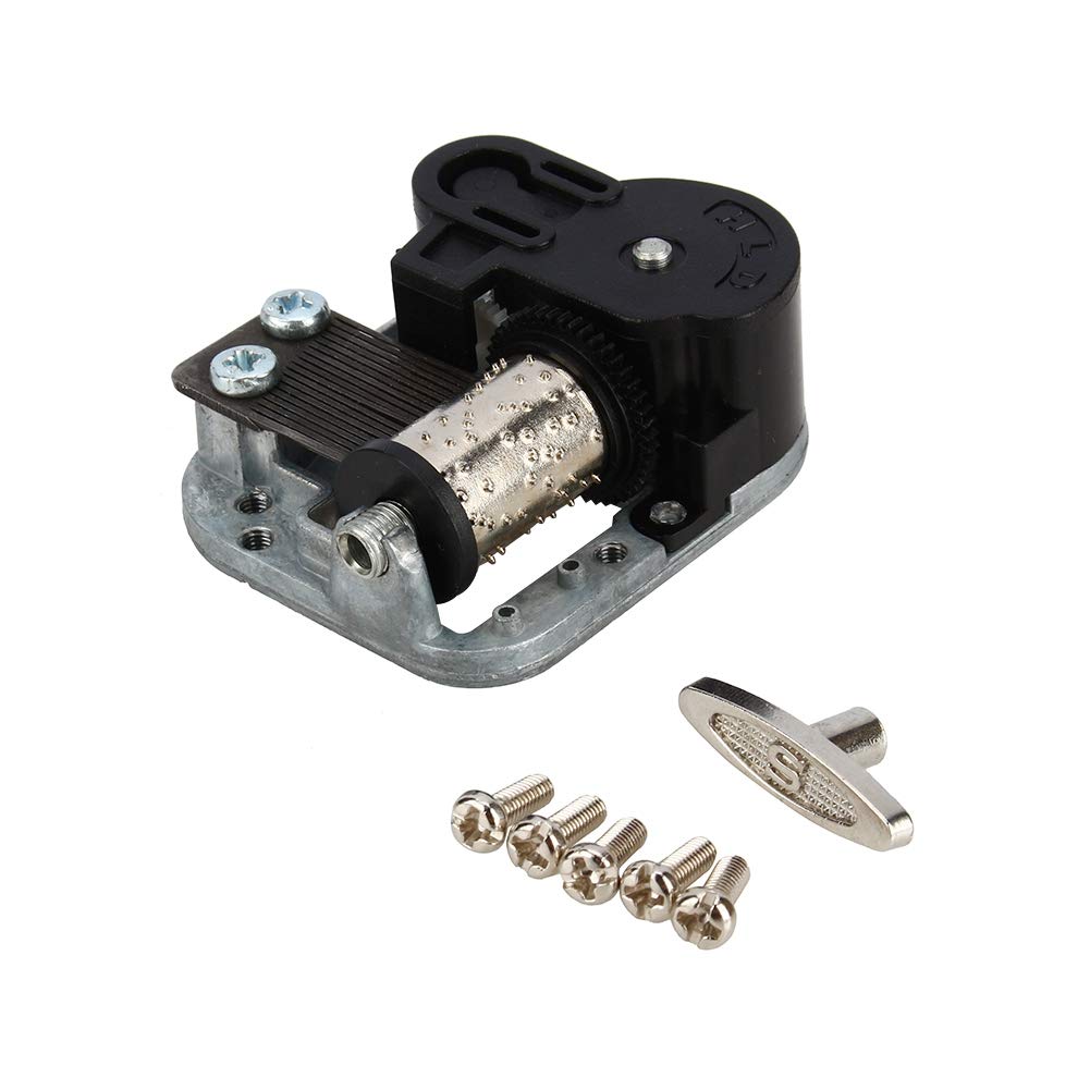 Zerodis DIY Music Box Movement Mechanism - Swan Lake Tune, Plated Clockwork for Handmade Music Box | Perfect for Craft Projects, Home Decor & Gift Making