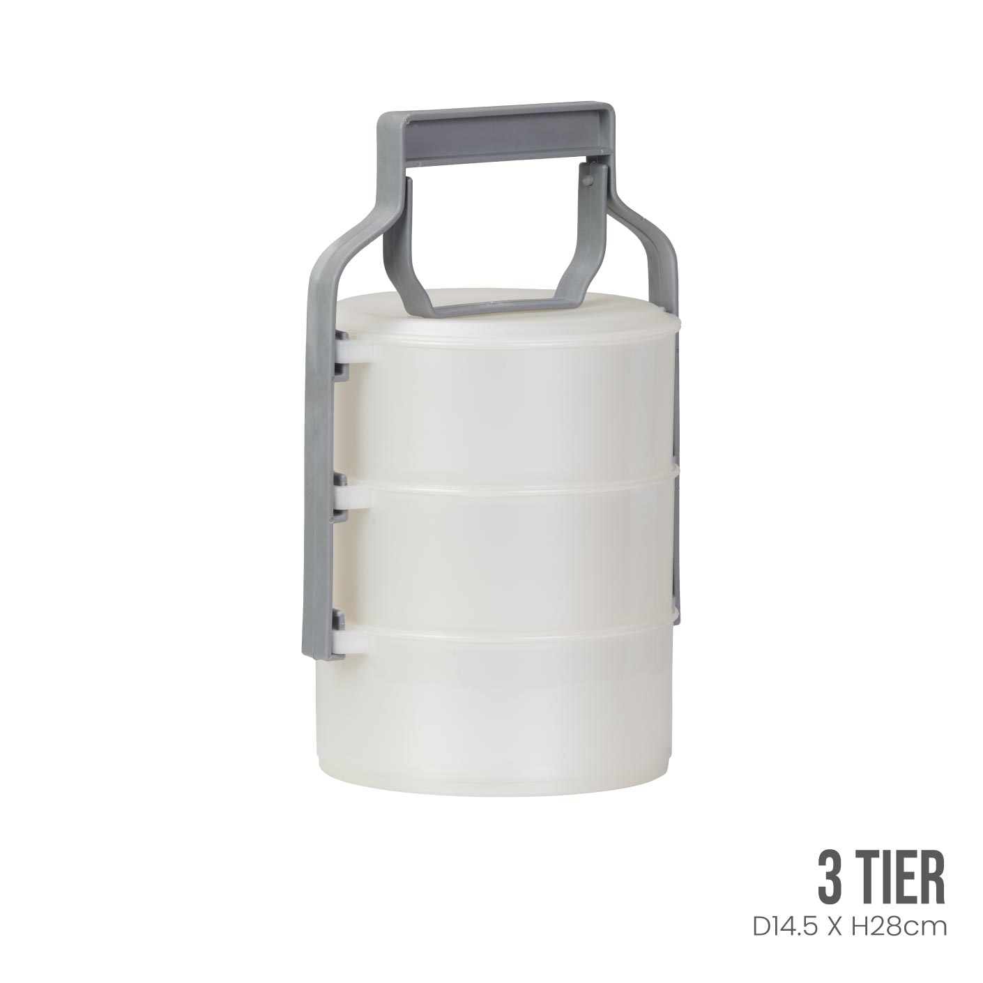 3-Tier Stainless Steel Food Carrier Container - Insulated Lunch Box for Office, School & Picnic - Bento Box & Meal Prep Storage (143 3)