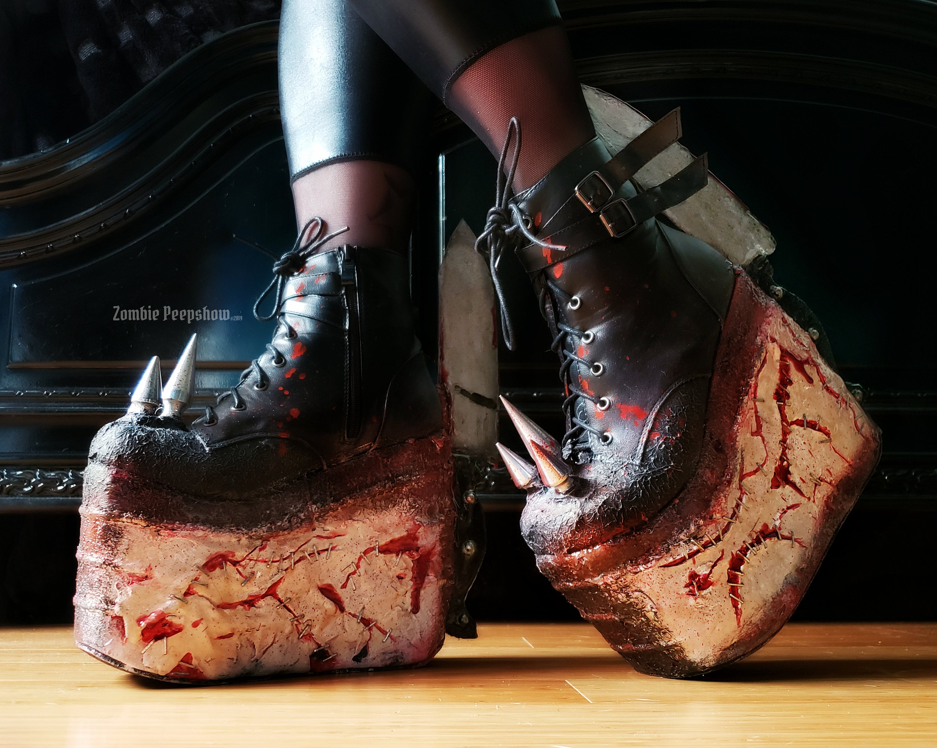 Bloody Butcher Boots - Premium Leather Work Boots for Men & Women - Durable Slip-Resistant Safety Shoes for Construction, Hunting & Outdoor Work - Perfect for Tough Jobs & Heavy-Duty Use