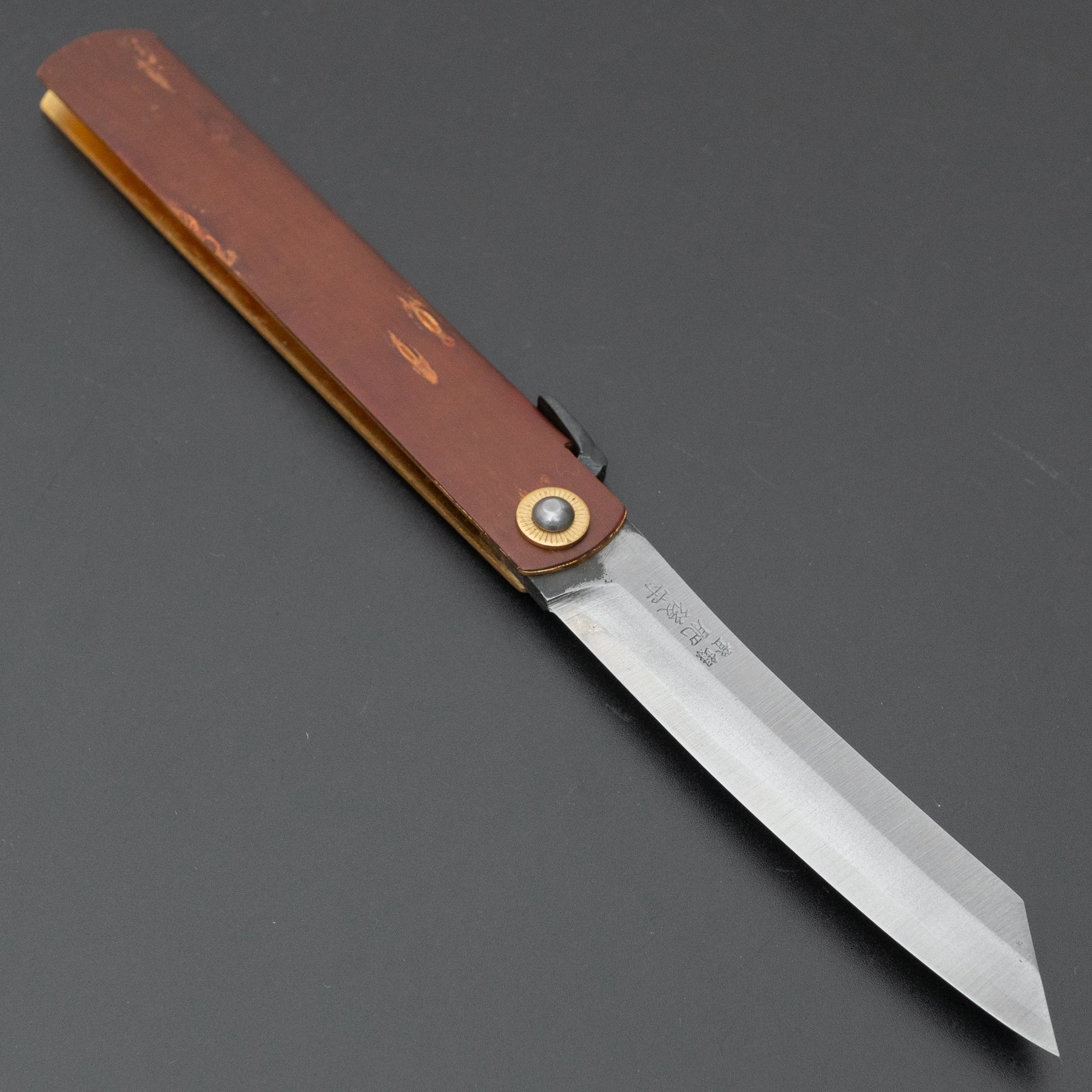 Higonokami Custom Folding Knife - X Large Size with Sakura Skin Handle (#10) | Japanese Style Pocket Knife for Outdoor Camping, Hiking & Everyday Carry (EDC)
