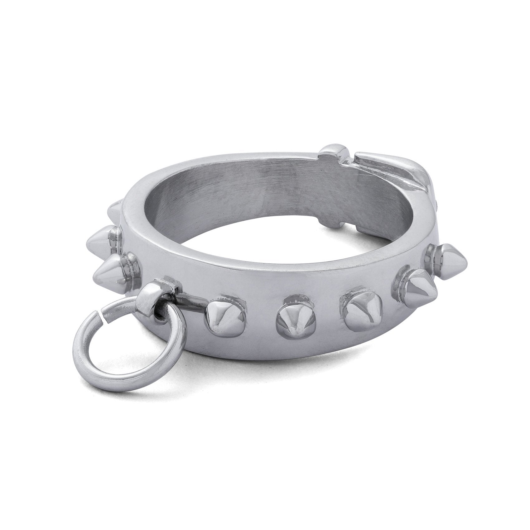 Spiked Dog Collar Ring - Punk Style Pet Accessory for Small & Medium Dogs - Perfect for Training, Walking & Fashion