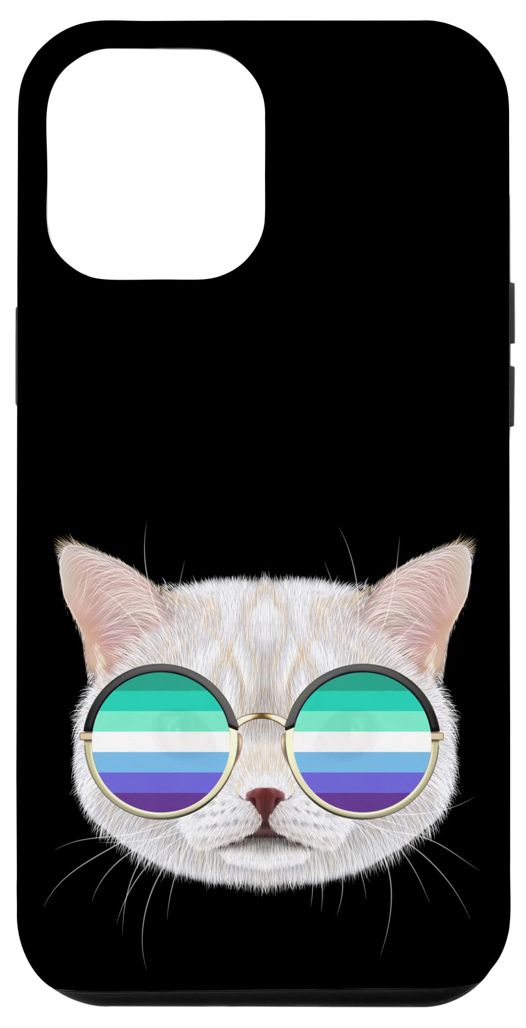 iPhone 12 Pro Max Case - Rainbow Pride Flag Design for LGBTQ+ Community | Durable Protective Phone Cover for Gay Men & Cat Lovers | Perfect for Pride Events, Daily Use & Showing Support