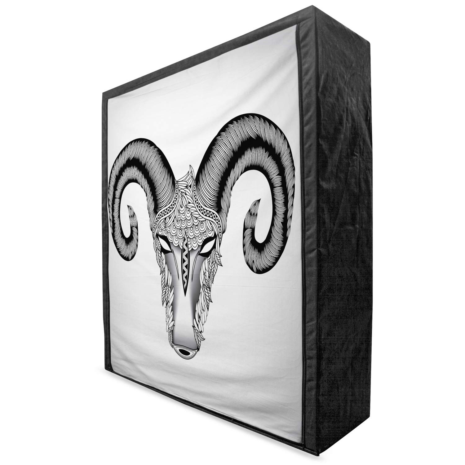 Ambesonne Zodiac Aries Portable Fabric Wardrobe - 59