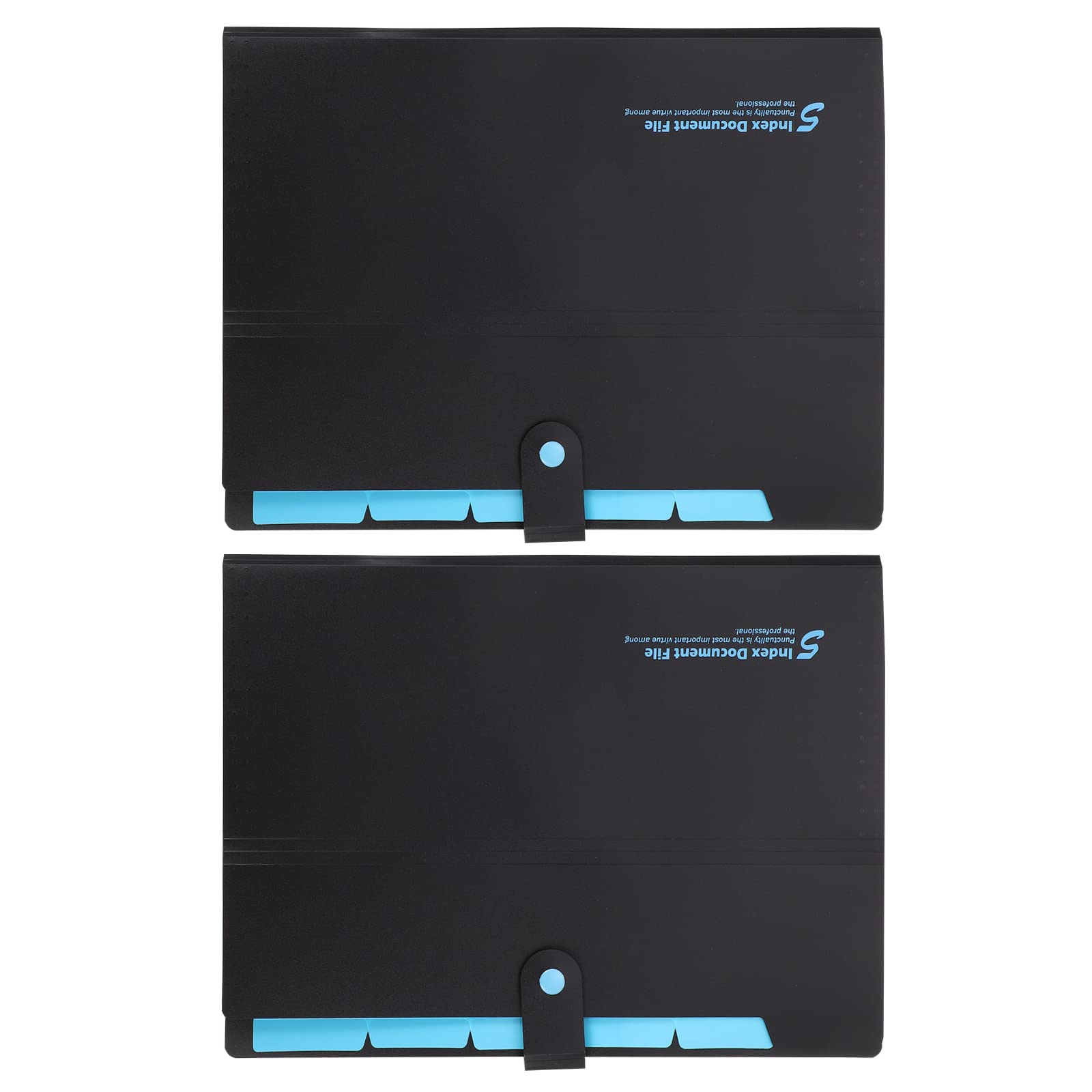 Cabilock 2-Pack Plastic Accordion File Folders - Multi-Layer Document Organizer with Button Closure for Office, School & Home Organization | Perfect for Bills, Receipts, Photos & Important Papers Storage