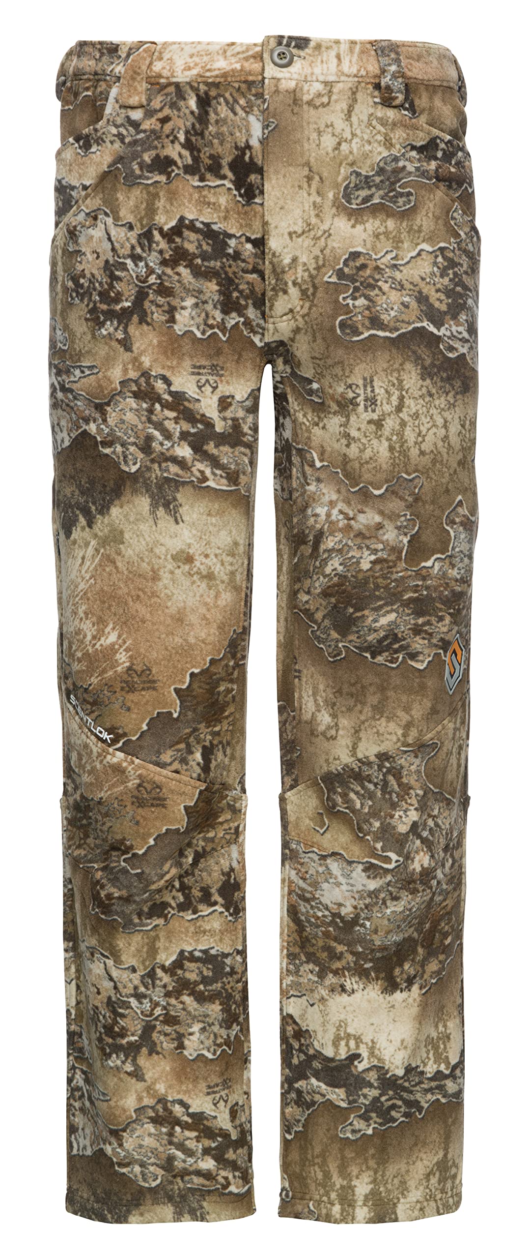 ScentLok Midweight Fleece Scent Control Hunting Pants for Men - Stealth Camo Design for Deer & Turkey Hunting | Warm & Odor-Eliminating Base Layer for Cold Weather Hunting Gear