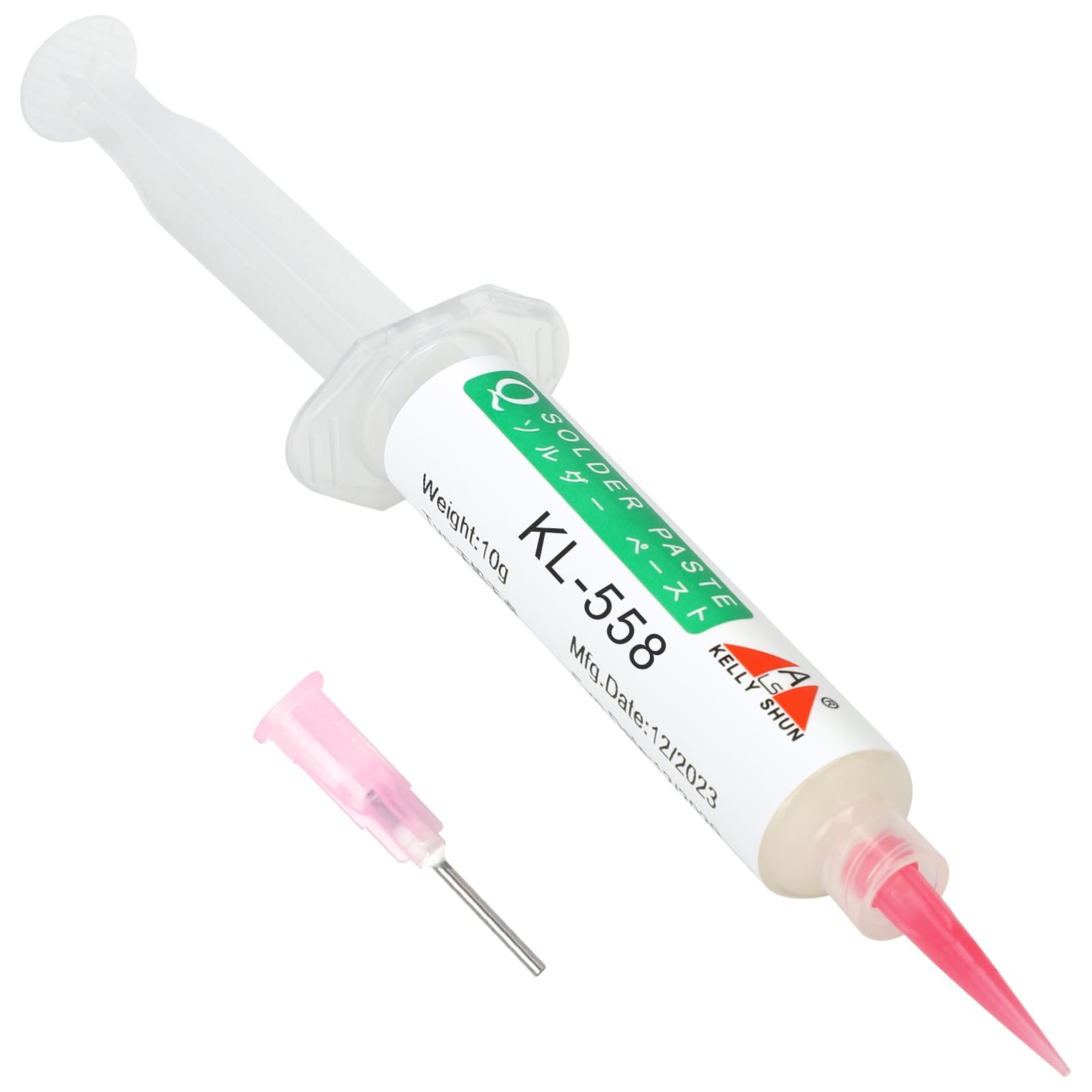 KL-558 No Clean Solder Flux Paste - 10CC/Bottle for Electronics Soldering | Ideal for Phone, BGA, SMD & PCB Repair | Perfect for DIY Projects, Circuit Board Maintenance & Electronic Component Assembly
