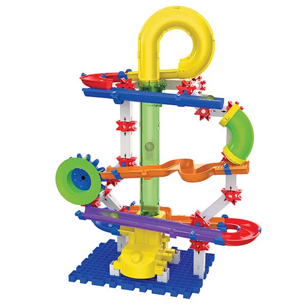 **Techno Gears Marble Mania STEM Construction Set – 80+ Pieces Slingshot Marble Run – Award-Winning Educational Toy for Kids Ages 6+ – Perfect for Home, Classroom & STEM Learning Activities**