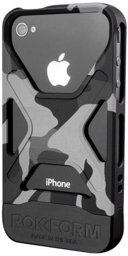 RokForm Fuzion iPhone 4/4s Aluminum Protective Case - Night Camo | Made in USA | Durable & Stylish for Outdoor Adventures