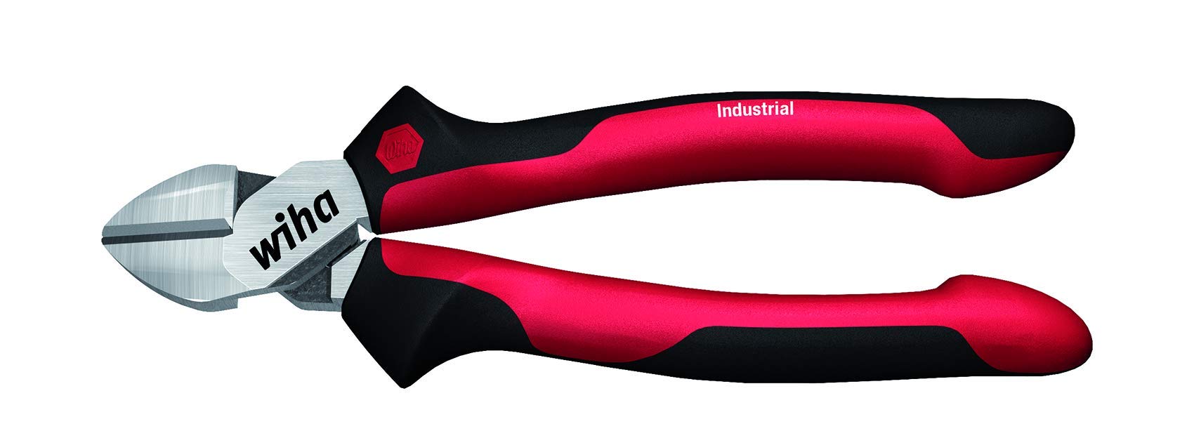 Wiha 43324 Professional Industrial Side Cutters with DynamicJoint Technology - 140mm (5.5 Inch) Red & Black - Heavy Duty Wire & Cable Cutting for Electricians, Mechanics & DIY Projects