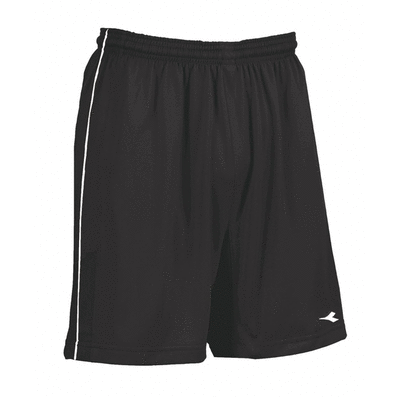 Diadora Ermano Short - Black/White - Men's Athletic Running Shorts for Gym, Workout & Casual Wear