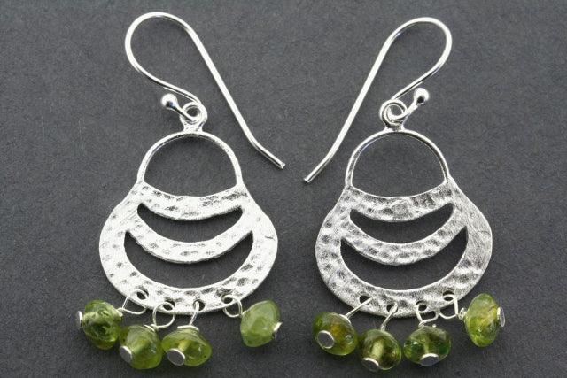 Peridot Basket Earrings - Dainty Green Gemstone Jewelry for Women | Perfect for Weddings, Parties & Everyday Wear