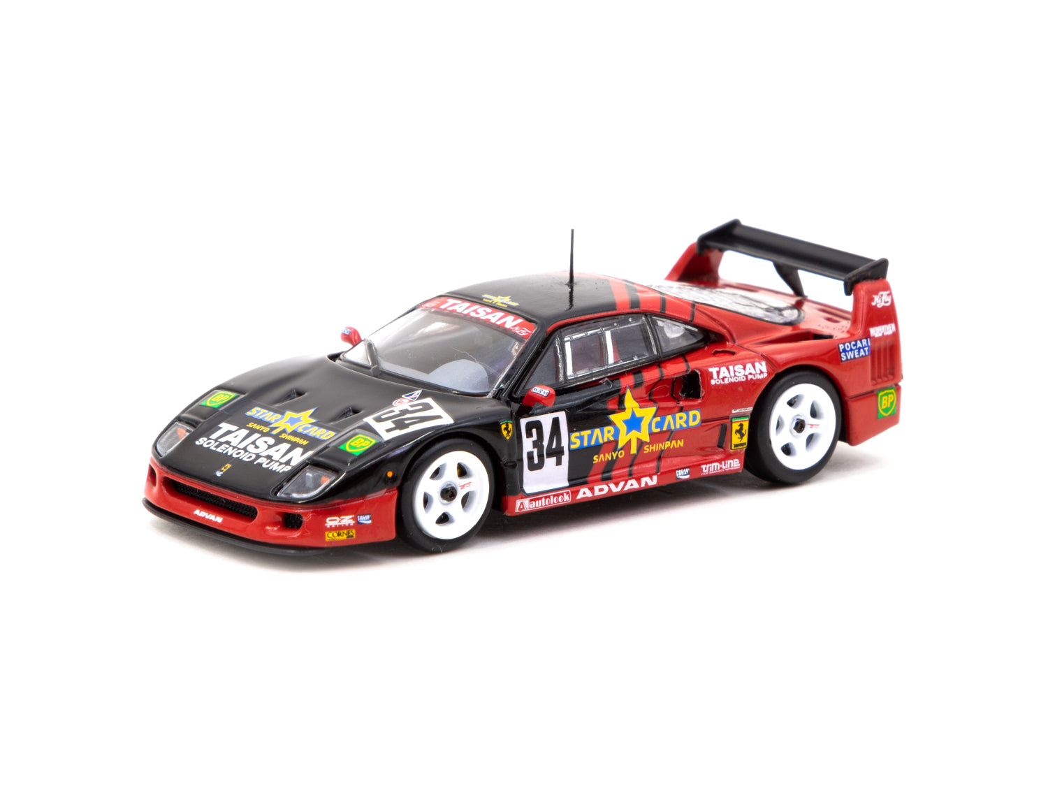 Tarmac Works X iXO Models 1/64 Ferrari F40 GT Diecast Car - TWOC Members Exclusive Collectible - HOBBY64 Series for Car Enthusiasts & Display Showcase
