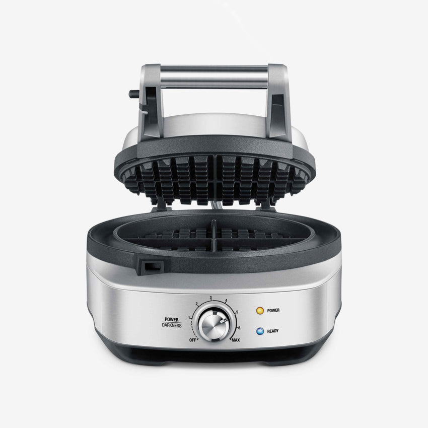 Breville No Mess Waffle Maker - Stainless Steel Belgian Waffle Iron with Drip-Free Design - Perfect for Breakfast, Brunch & Family Gatherings