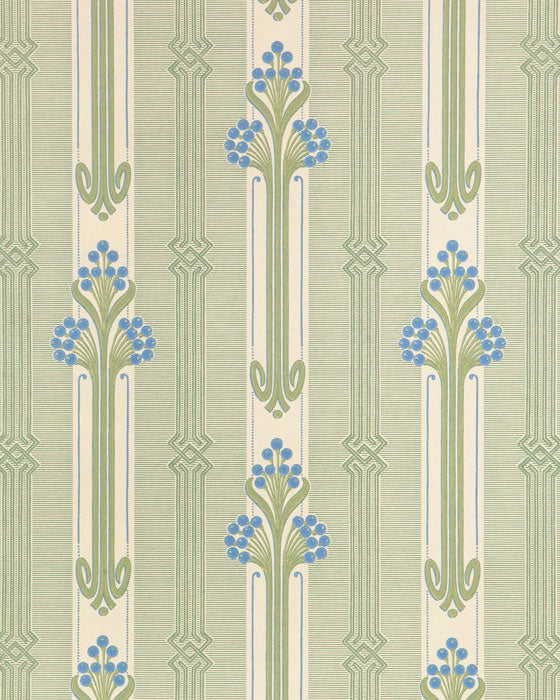 Duro Wallpaper Nergarden Blue - Premium Self-Adhesive Peel and Stick Wallpaper for Bedroom, Living Room, and Office Decor