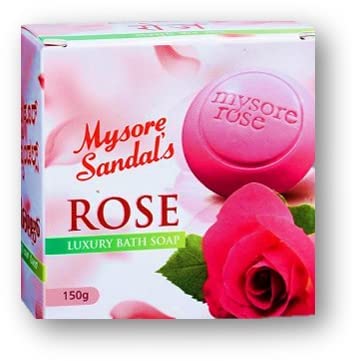 Mysore Sandal Rose Luxury Bath Soap - 150g Natural Handmade Soap for Soft Skin | Perfect for Relaxing Bath, Spa Day & Gift Giving
