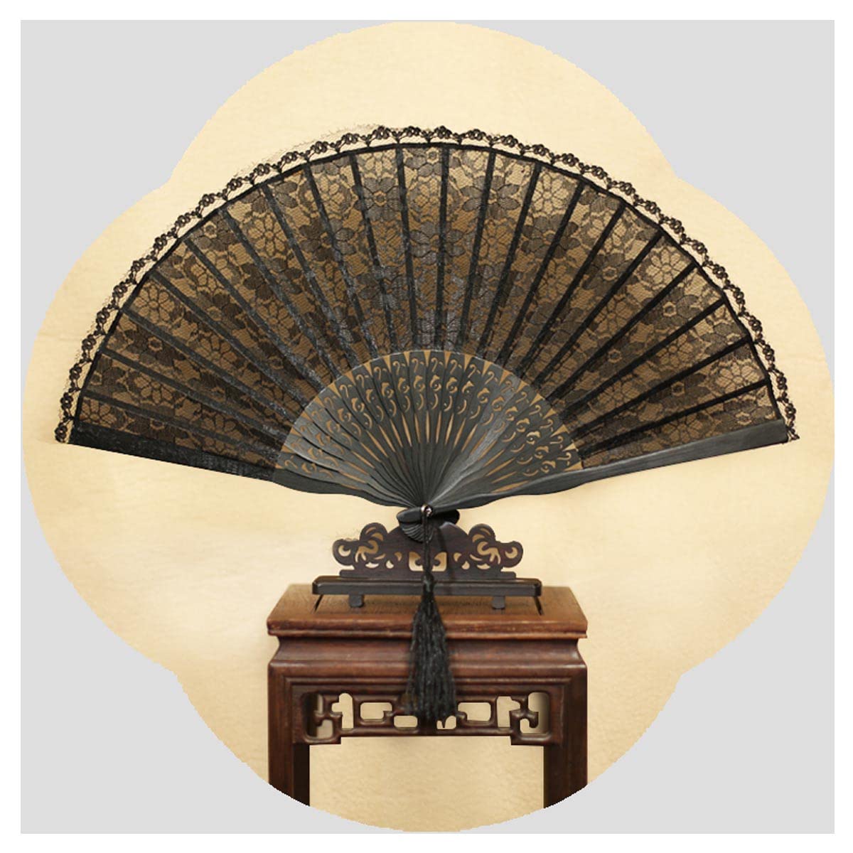 DSFHKUYB Silk Handheld Folding Fans - 8.27 Inch (21cm) Elegant Portable Fans for Women & Men, Perfect for Dance Performances, Wedding Decor, Cosplay, Photo Props, and Chinese Cultural Events
