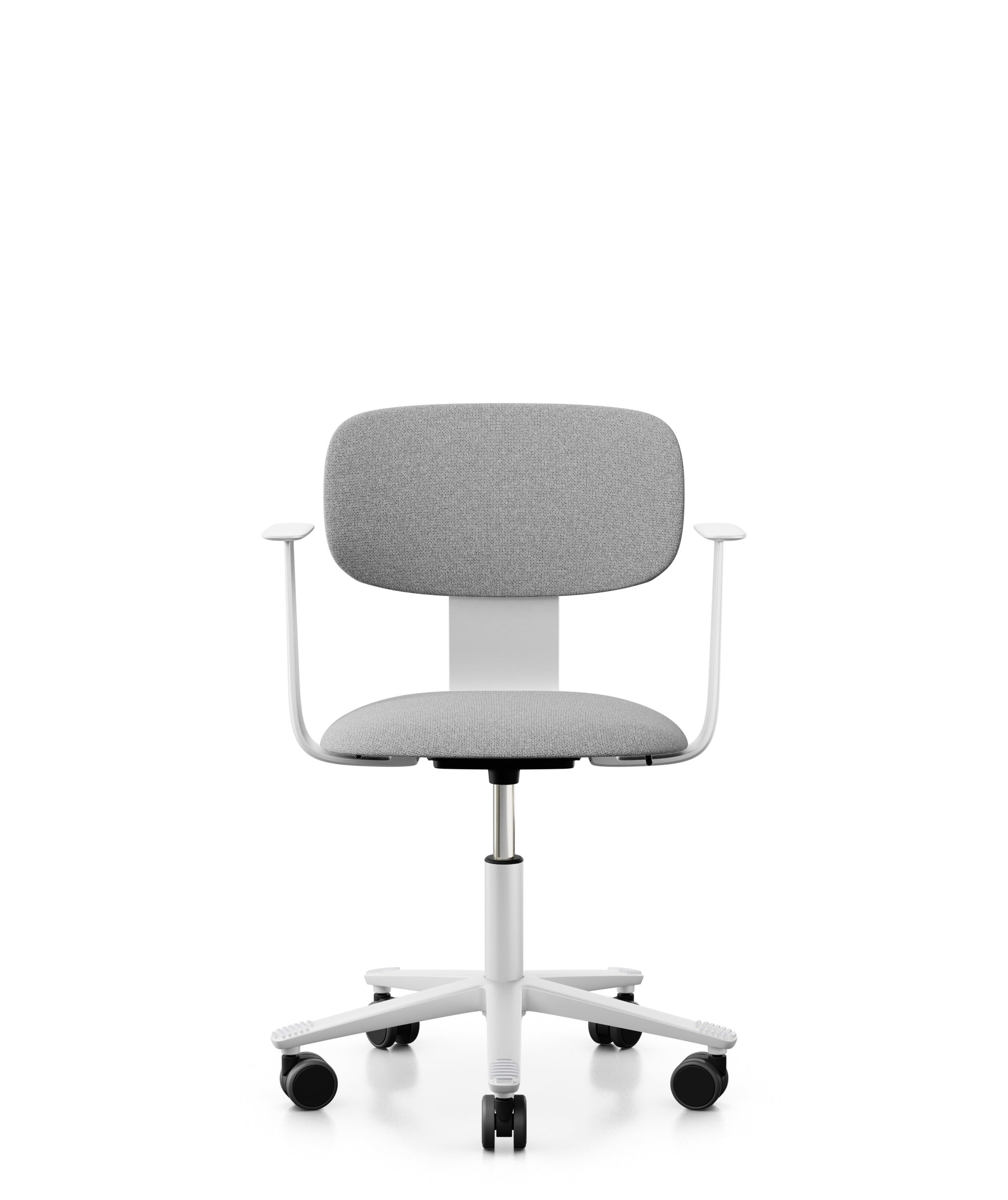 HÅG Tion 2140 Ergonomic Office Chair - White & Grey with Adjustable Armrests for Home & Workspace Comfort