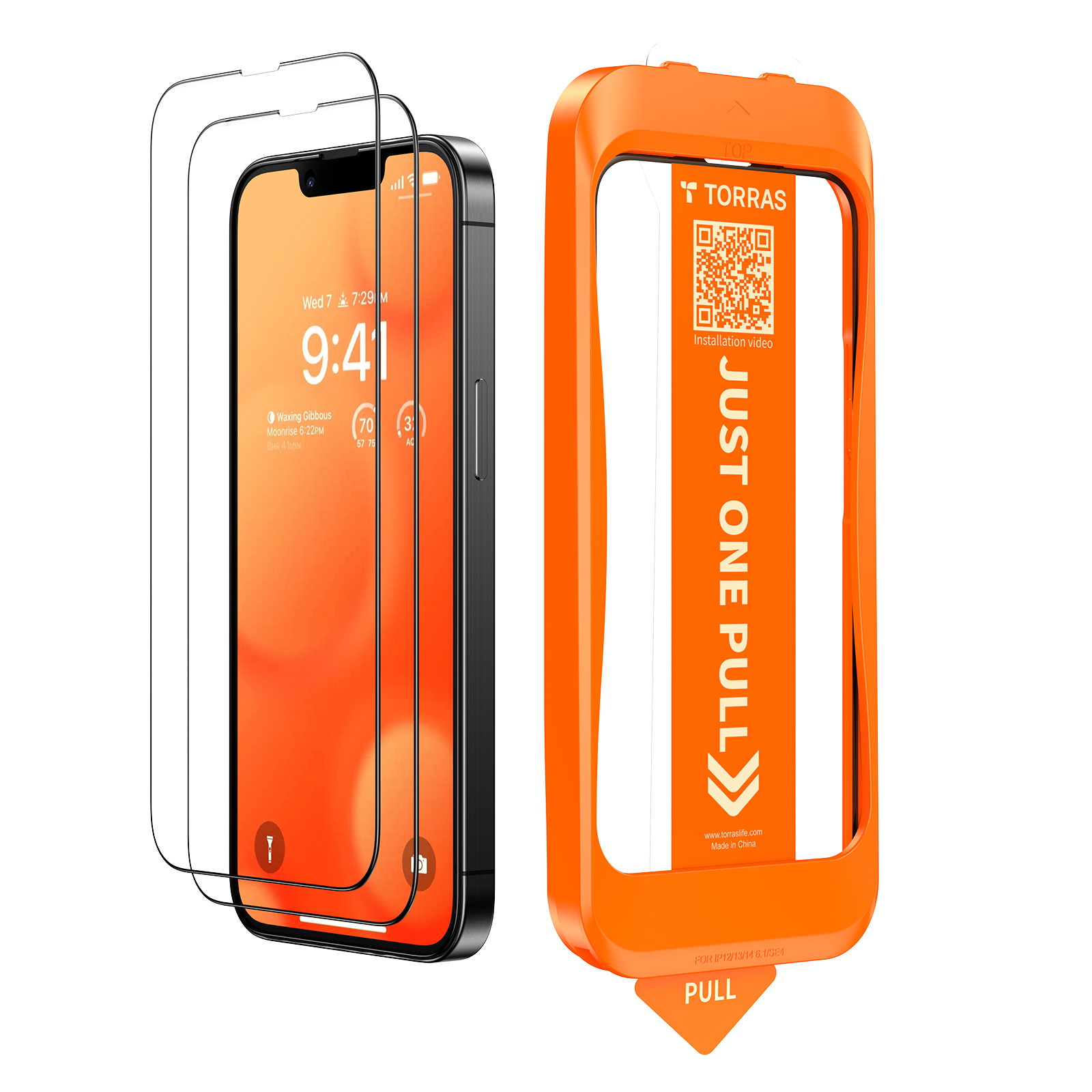 GlassGo Premium Tempered Glass Screen Protector for iPhone 16e - Shatterproof, HD Clear, Anti-Scratch Protection - Perfect for Work, Travel & Everyday Use