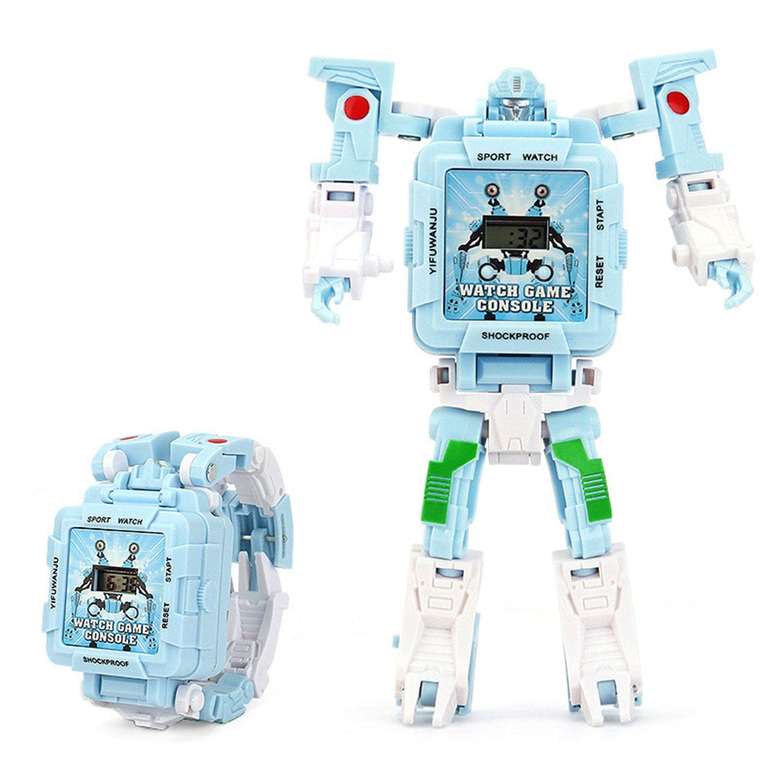 Wessia Robot Watch for Kids - Digital Transforming Wristwatch for Boys & Girls | Christmas & Birthday Gifts | Playtime & School Use