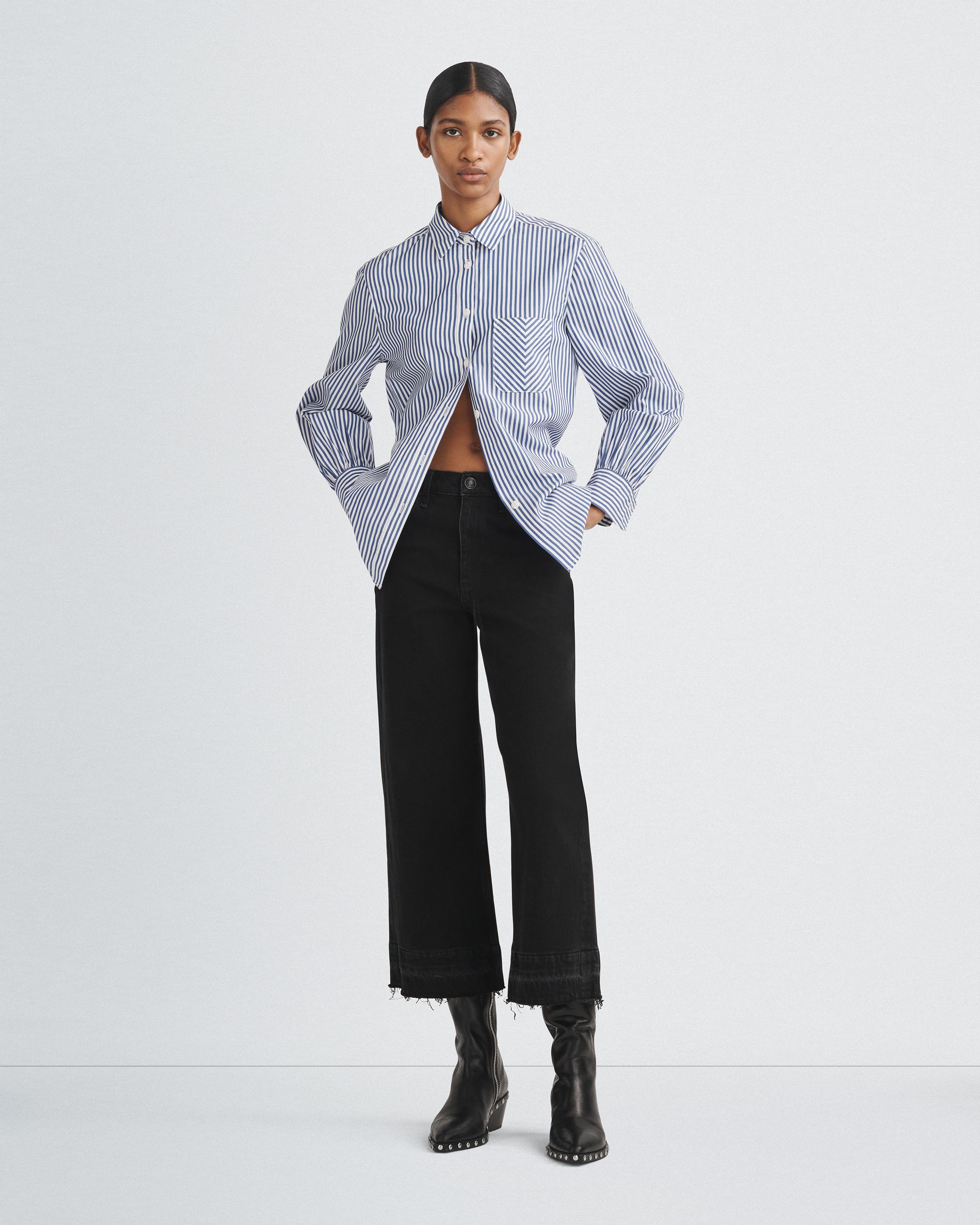 Andi Women's High Waist Wide Leg Jeans - Stretchy Comfort Fit for Casual & Office Wear - Perfect for Everyday Style & Comfort
