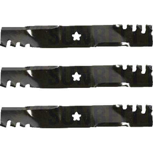 (3 Pack) Premium Mulching Toothed Replacement XHT Lawn Mower Blades - Fits Oregon 96-615 | 16.75