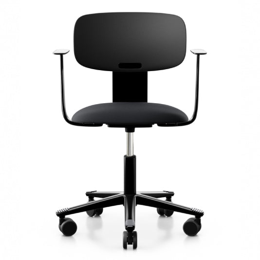 HÅG Tion 2140 Ergonomic Office Chair with Adjustable Arms - Black Mesh Back Support for Home & Workspace Comfort
