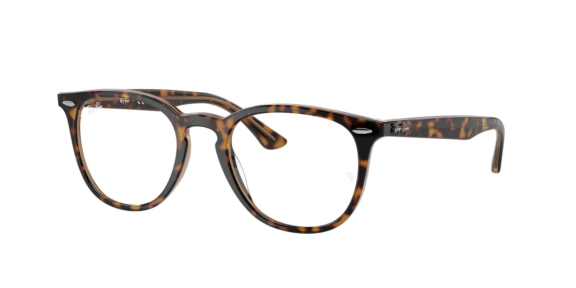 Ray-Ban RX7159F Low Bridge Fit Round Prescription Eyeglasses Frames for Men & Women - Perfect for Reading, Computer Use, and Everyday Wear