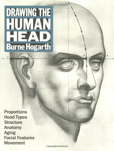 Drawing the Human Head: Practical Art Book by Burne Hogarth - Paperback Edition (1989) - Perfect for Portrait Artists, Anatomy Studies & Sketching Practice