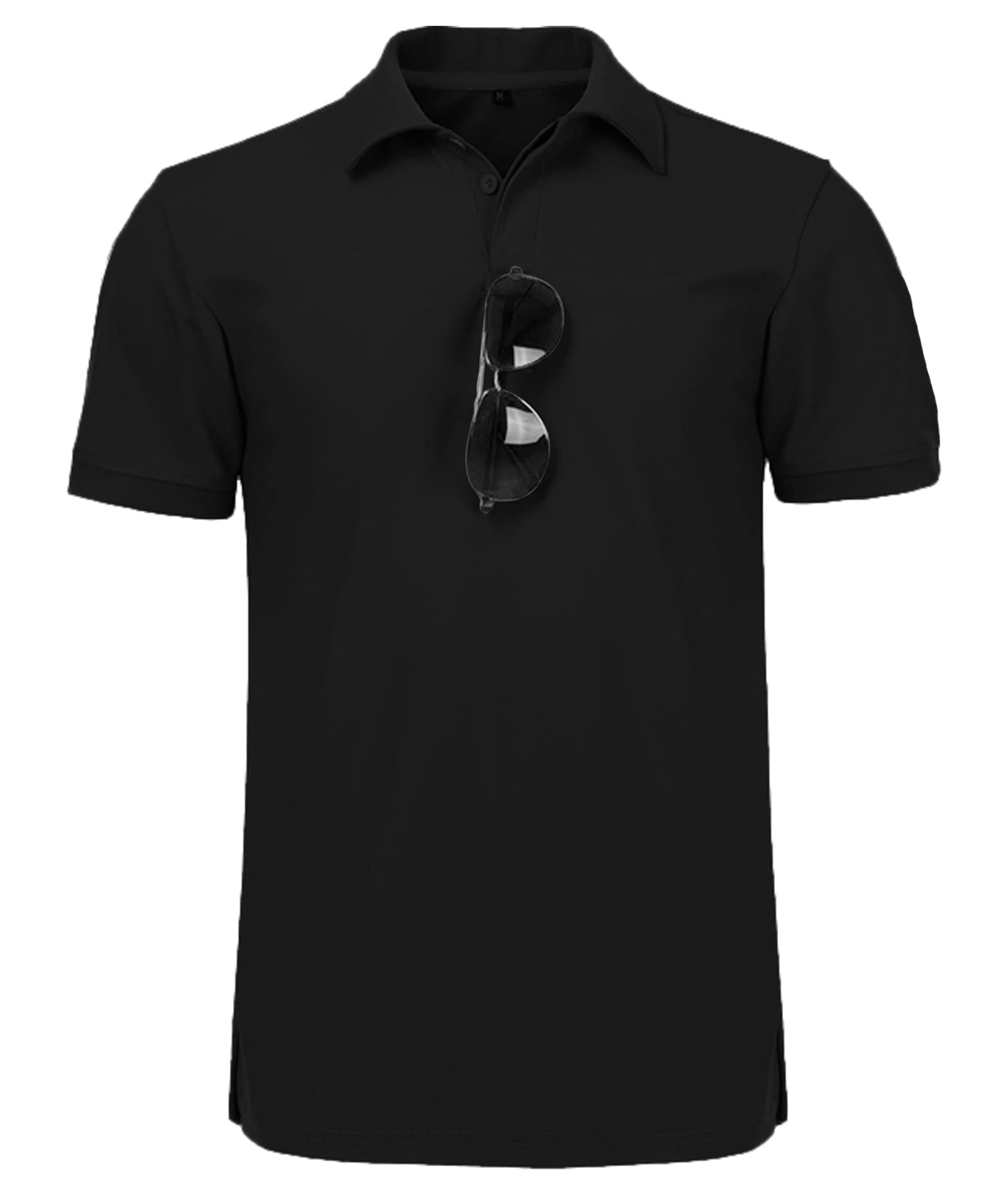 Men's Moisture Wicking Golf Polo Shirt - Lightweight Quick Dry Tennis T-Shirt with Short Sleeve for Golf, Tennis & Casual Wear | Breathable Performance Shirt for Sports & Outdoor Activities