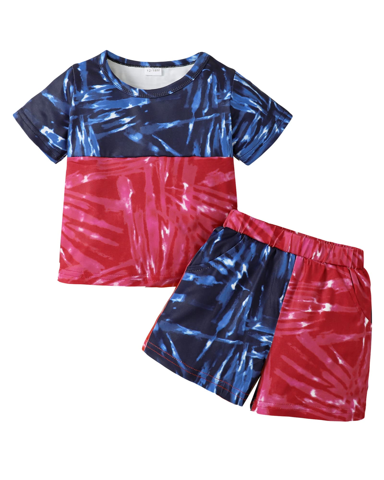 Mioglrie Toddler Baby Boy Clothes Set - Cute Summer Short Sleeve Tops & Shorts Outfits for Playtime, Beach & Outdoor Activities