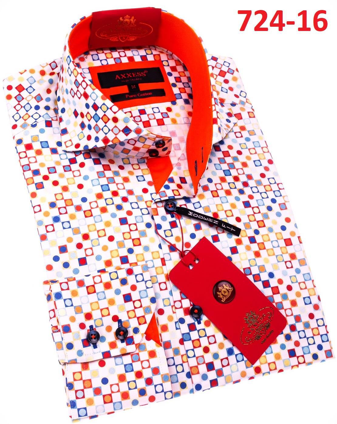 Axxess Modern Fit Shirt 724 16 | Premium Comfort Dress Shirt for Men | Perfect for Office, Business Meetings & Formal Events