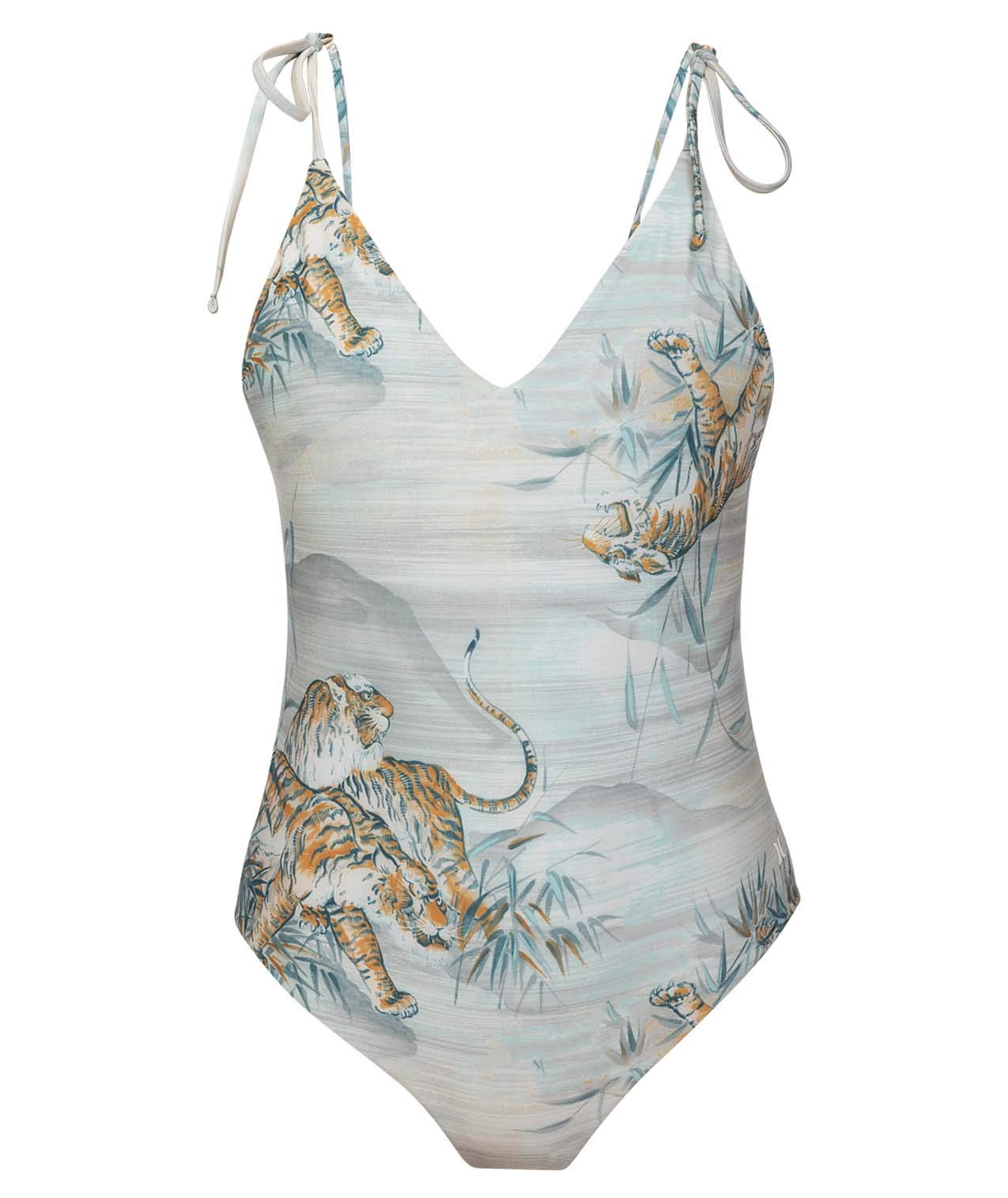 Hurley Women's One Piece Swimsuits - Tiger Print Bathing Suit for Women | Beachwear, Pool Party & Summer Vacation Swimwear