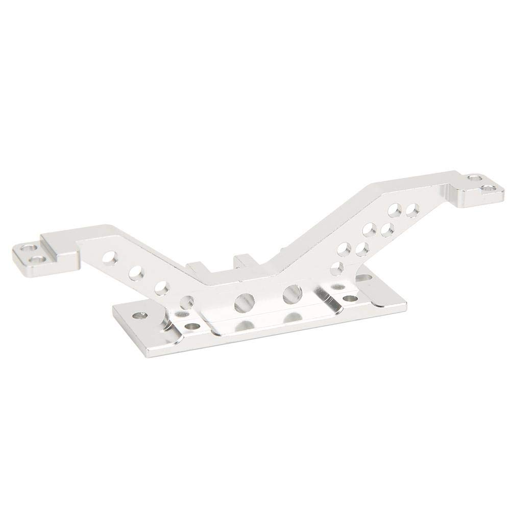 Shanbor CNC Machined RC Car Front Axle Linkage - Durable Reinforcement Link Rod for Remote Control Vehicles, Perfect for Off-Road Racing and High-Performance RC Car Upgrades (Silver)