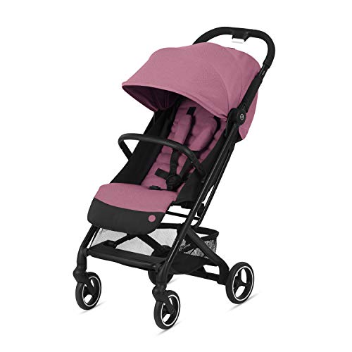 CYBEX Beezy Lightweight Compact Foldable Baby Stroller - Compatible with All CYBEX Infant Car Seats, Stands Upright for Storage, Multiple Recline Positions - Perfect for Travel, Shopping & Daily Use (Magnolia Pink)