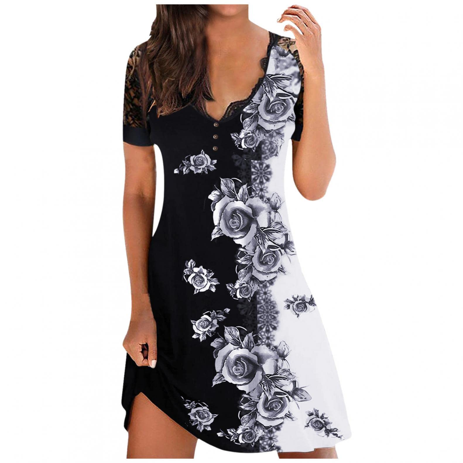 FABIURT Plus Size Women's Casual Boho Sleeveless Maxi Dress - Loose Fit Crewneck Summer Beach Dress for Women | Perfect for Vacation, Outdoor Activities & Daily Wear